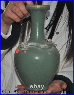 10.2Collect Song Dynasty Longquan kiln porcelain Beast Zun Cup Bottle Pot Vase