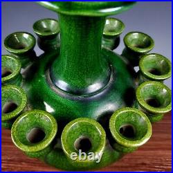 10.6 china Antique collection Porcelain song dynasty green glaze vase