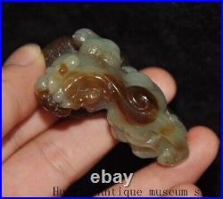2Collect China exquisite Hetian jade hand-carved fengshui wealth Beast Statue