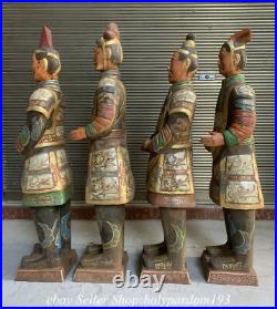 45.2 Museum Collect Chinese Bronze Ware Jade Terra-Cotta Warriors Statue Set G