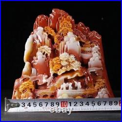 6-8LB! Chinese antique large-sized Shoushan stone carving decorative ornaments