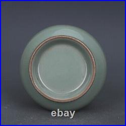 8.3Collect Chinese Song Porcelain Longquan Kiln Lavender Grey Glaze Flower Vase
