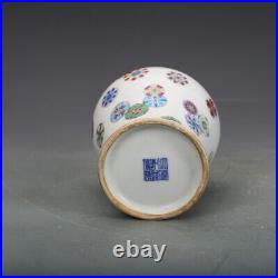 8.743.1 Collection Chinese Qing Famille Rose Porcelain Flower Vase