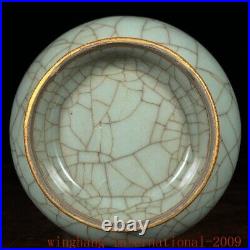 9.4Collect Song Dynasty guan kiln porcelain binaural Zun Cup Bottle Pot Vase