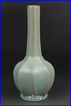 A Fine Collection Chinese 12thC Song Ru Ware Porcelain Octagonal Vase Matrass