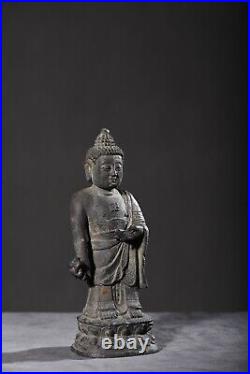 A Fine Collection Chinese Antique Ming Dynasty Red Copper Statue Medicine-Buddha