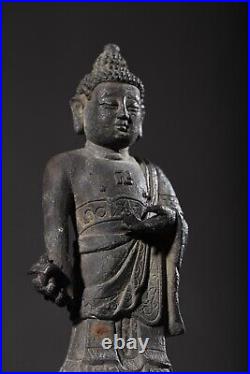 A Fine Collection Chinese Antique Ming Dynasty Red Copper Statue Medicine-Buddha