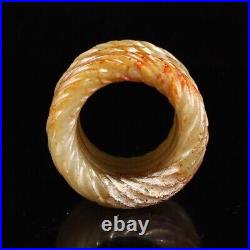 A Fine Collection of Chinese Antique Jades BanZhi Jade Rings Han Dynasty