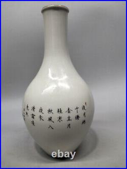 Antique Chinese Collection Rabbit vase in Qianlong year of Qing Dynasty