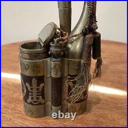 Antique Chinese Metal Water Collection Pipe Late 19th Early 20th Century