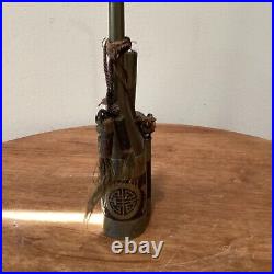 Antique Chinese Metal Water Collection Pipe Of Intricate Design C. 1900