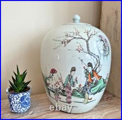 Appraisal Included Antique Ching Dynasty (1780-1875) Chinese Melon Jar with Lid