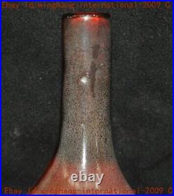 Collect China Chinese Old amber Carved Zun Cup Bottom Pot Vase Statue