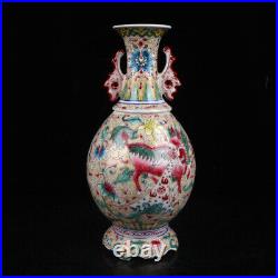 Collect Chinese antique Porcelain Qing Qianlong Kylin pattern vase