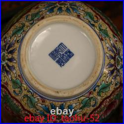 Collecting Chinese antique pure handmade Enamel Porcelain vase lacquerware box