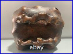 Collection Chinese Antique Agarwood Wooden Box Intricately Carved Jewelry Box