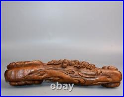 Collection Chinese Antique Boxwood Carved Peanut Exquisite Ruyi Statue Decor Art