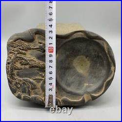 Collection Chinese Antique Duan Inkstone Hand-carved Deer and Crane Inkstone 38