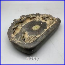 Collection Chinese Antique Duan Inkstone Hand-carved Landscape Stone Inkstone 37
