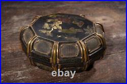 Collection Chinese Antique Handmade Lacquerware Figure-story Nice Storage Box