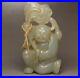 Collection Chinese Antique Hetian Jade Carved Exquisite Child Statue Figurine