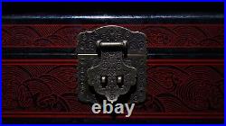 Collection Chinese Antique Lacquerware Beautiful Jewelry Box Dressing Box Rare