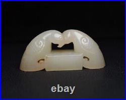 Collection Chinese Antique Natural Hetian Jade Carved Exquisite Bird Statue Seal