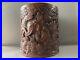 Collection Chinese Antique Old Bamboo Carved Exquisite Eighteen Arhat Brush Pot