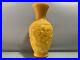 Collection Chinese Antique Yellow Glaze Carved Dragon Pattern Vase Home Decor