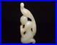 Collection Chinese Natural Hetian Jade Carved Exquisite Character Bird Statue