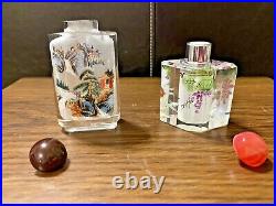 Collection Of Antique/vintage Glass Chinese Snuff Bottles