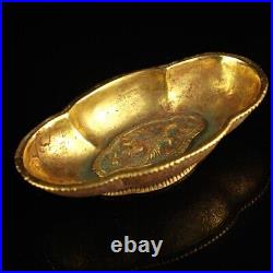 Folk Collection Handmade Pure Copper Gilded Bowl