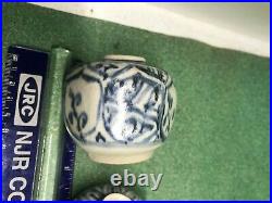 Hoi An Hoard Shipwreck collection lot of 3 diff size antique vases jarlette WOW