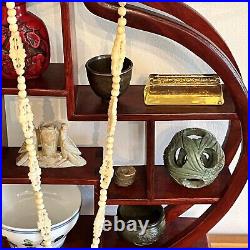 WHOLESALE Chinese Collectibles Lot Antique Shelf, Jewelry, Cups, Jade, & More